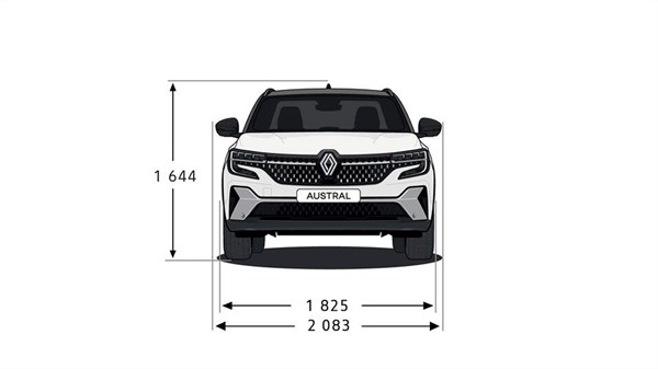 dimensiones - moduularidad - Renault Austral
