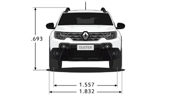 Renault Duster - Dimensiones