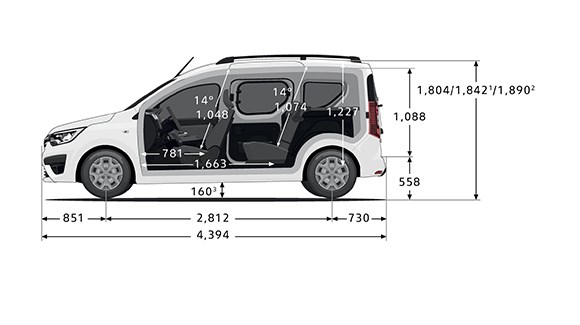 EXPRESS dimensiones laterales